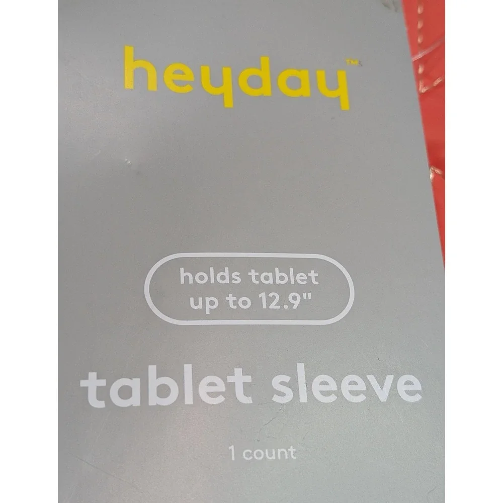 Heyday Tablet Sleeve Unisex 12.9 inch Orange New Quilted Star Padded Case